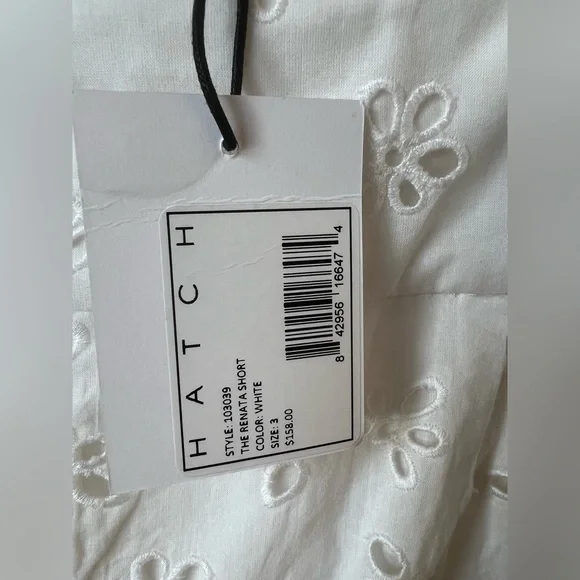 Hatch Maternity Shorts White Hatch Size 3 Summer Casual Lightweight Beach